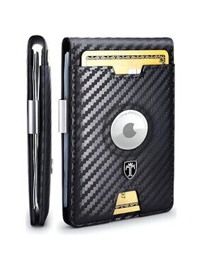 AirTag* Wallet Mens Wallet with Money Clip Air Tag Wallet Card Holder